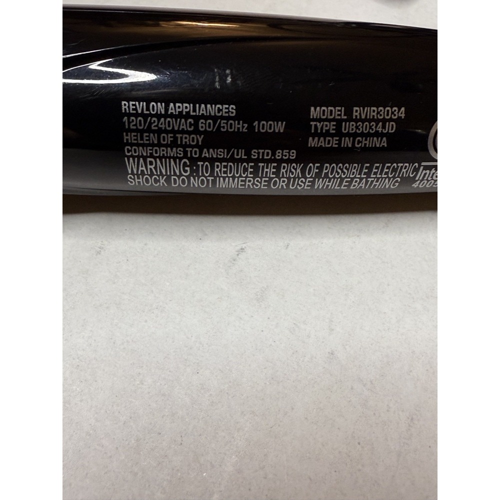 Revlon SI Pro Heated Silicone Brush Black Pink RVIR3034 Style Volume That Lasts - Picture 3 of 3